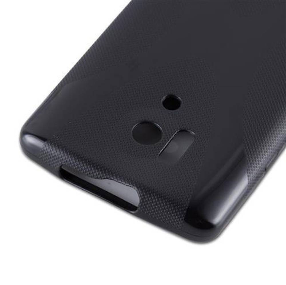 Cadorabo Handyhülle für Honor 3 in Schwarz Hülle Schutzhülle TPU Silikon Backcover Case