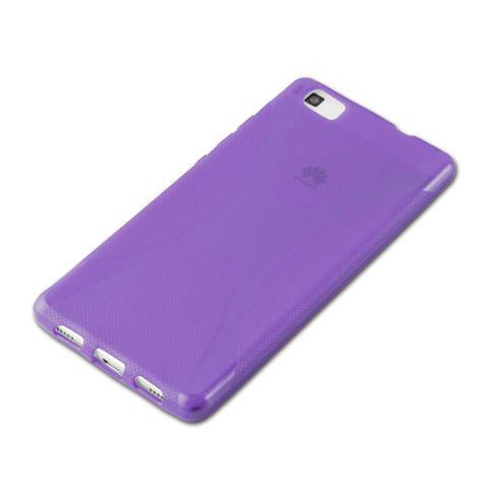 Cadorabo Handyhülle für Huawei P8 LITE 2015 in Lila Hülle Schutzhülle TPU Silikon Backcover Case