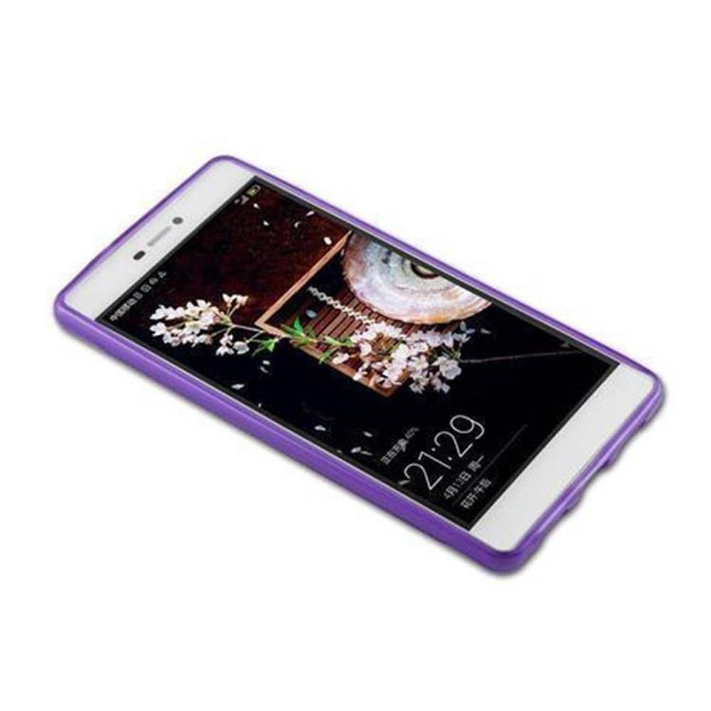 Cadorabo Handyhülle für Huawei P8 LITE 2015 in Lila Hülle Schutzhülle TPU Silikon Backcover Case