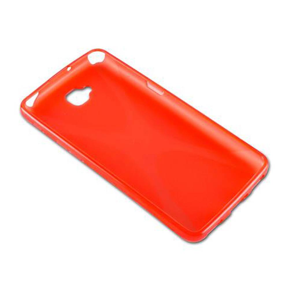 Cadorabo Handyhülle für LG G Pad PRO LITE in Rot Hülle Schutzhülle TPU Silikon Backcover Case