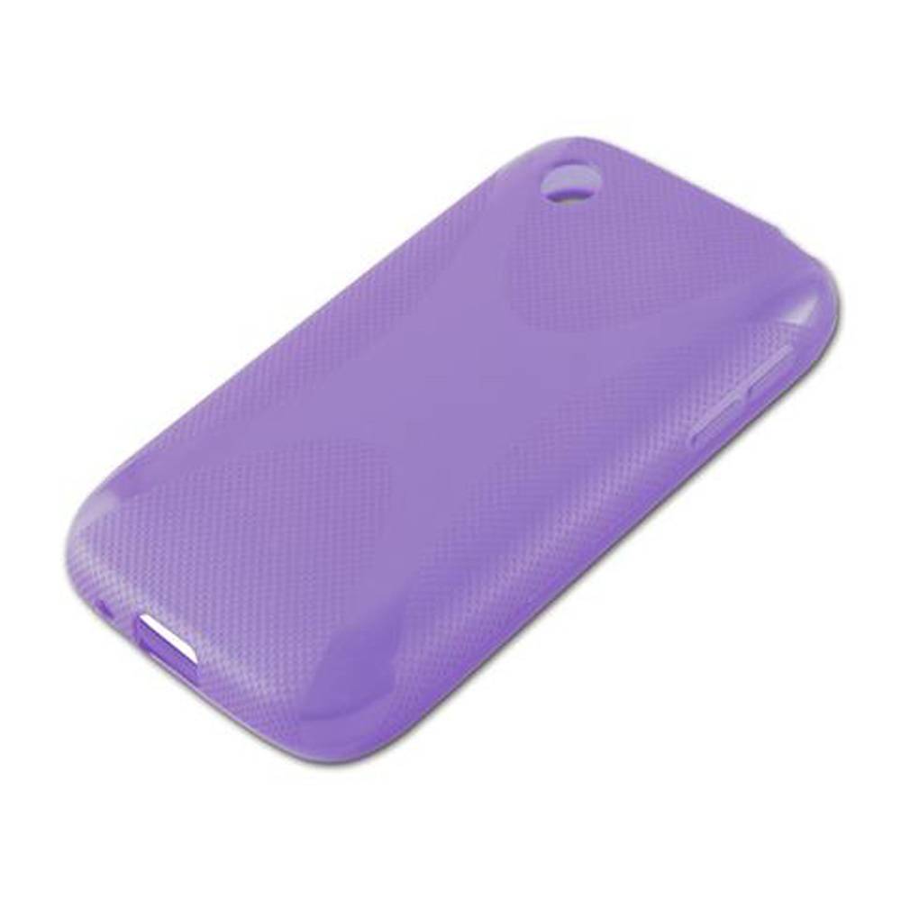 Cadorabo Handyhülle für LG L40 in Lila Hülle Schutzhülle TPU Silikon Backcover Case