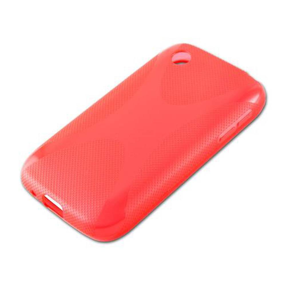 Cadorabo Handyhülle für LG L40 in Rot Hülle Schutzhülle TPU Silikon Backcover Case