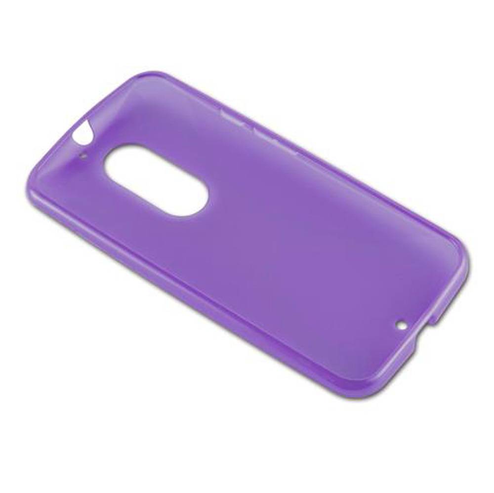 Cadorabo Handyhülle für Motorola MOTO X2 in Lila Hülle Schutzhülle TPU Silikon Backcover Case