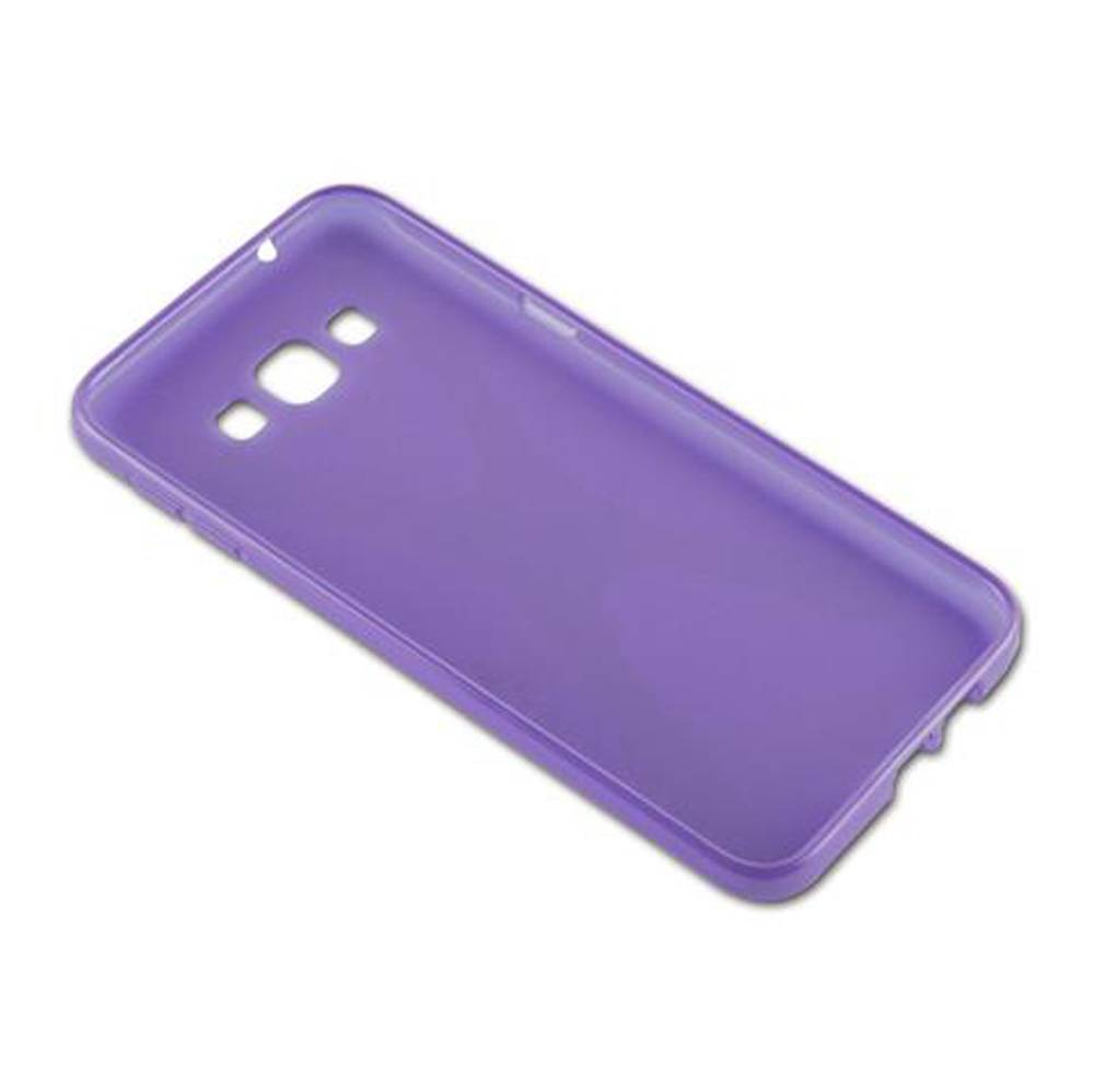 Cadorabo Handyhülle für Samsung Galaxy A8 2015 in Lila Hülle Schutzhülle TPU Silikon Backcover Case