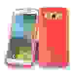 Cadorabo Handyhülle für Samsung Galaxy E5 in Rot Hülle Schutzhülle TPU Silikon Backcover Case