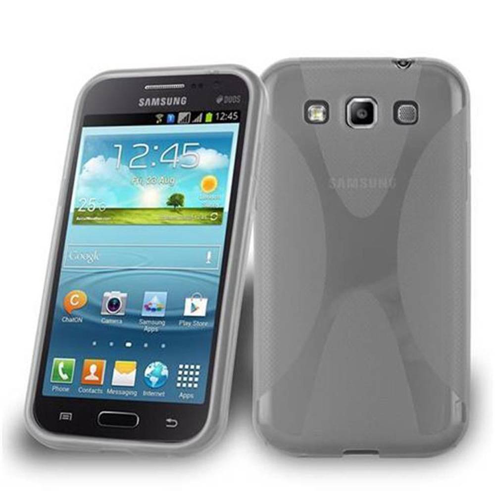 Cadorabo Handyhülle für Samsung Galaxy WIN in Transparent Hülle Schutzhülle TPU Silikon Backcover Case