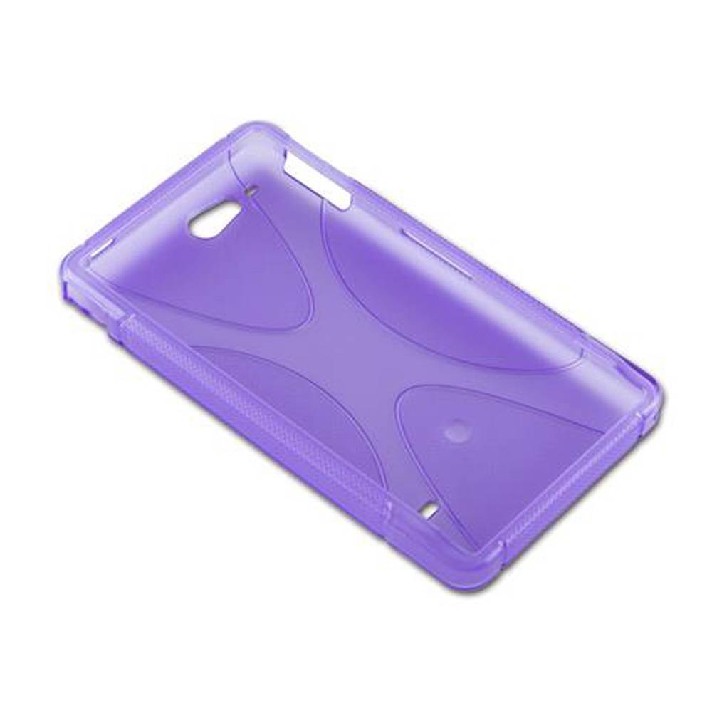 Cadorabo Handyhülle für Sony Xperia GO in Lila Hülle Schutzhülle TPU Silikon Backcover Case