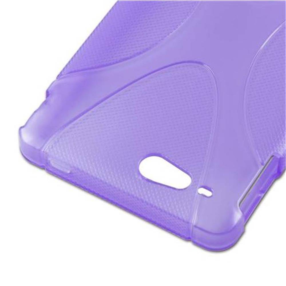 Cadorabo Handyhülle für Sony Xperia GO in Lila Hülle Schutzhülle TPU Silikon Backcover Case