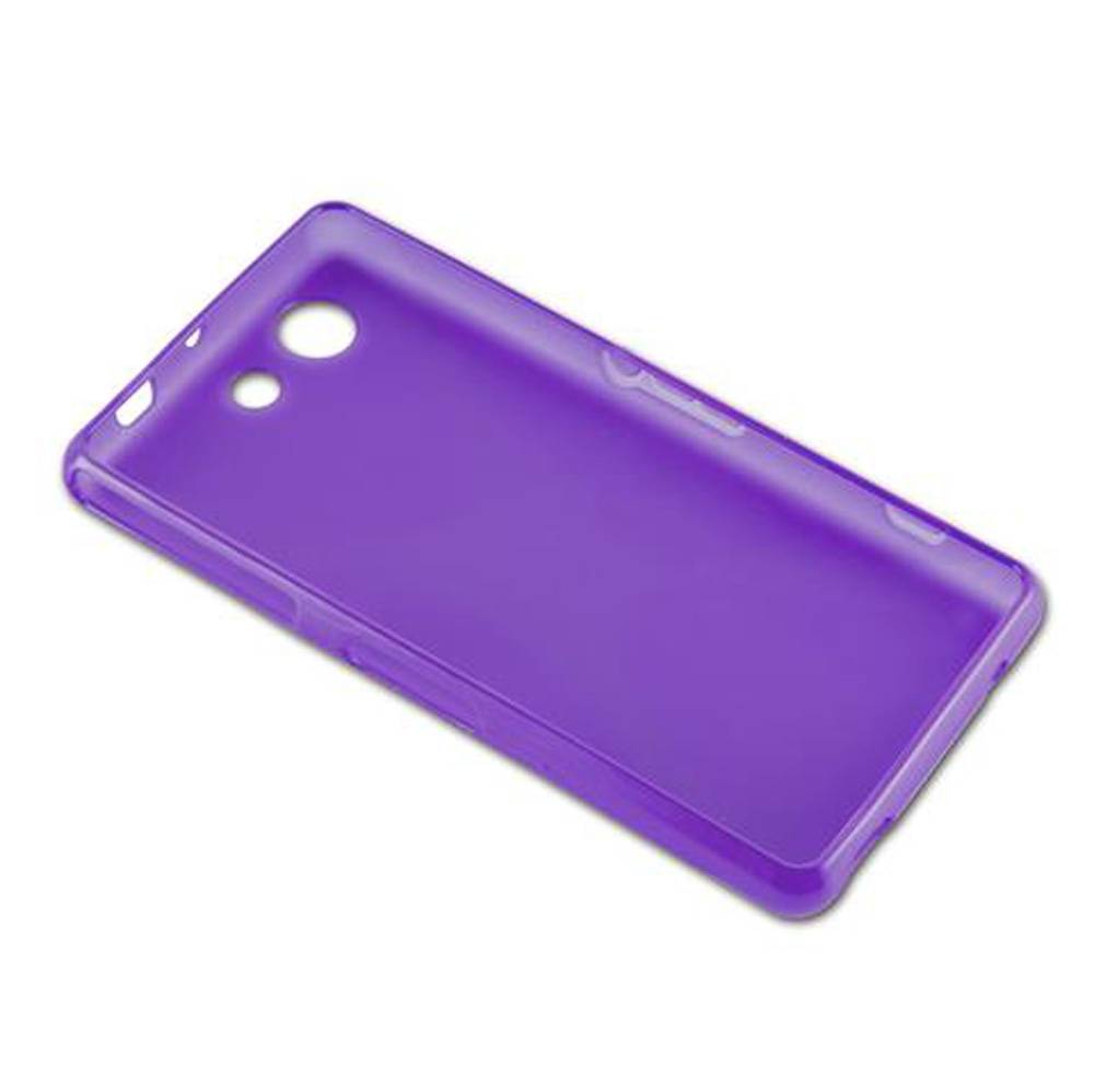Cadorabo Handyhülle für Sony Xperia Z4 MINI / Z3 PLUS COMPACT in Lila Hülle Schutzhülle TPU Silikon Backcover Case