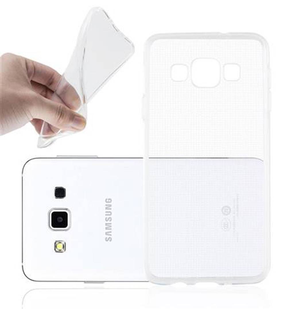 Cadorabo Hülle für Samsung Galaxy A3 2015 Schutz Hülle in Transparent Schutzhülle TPU Silikon Cover Etui Case