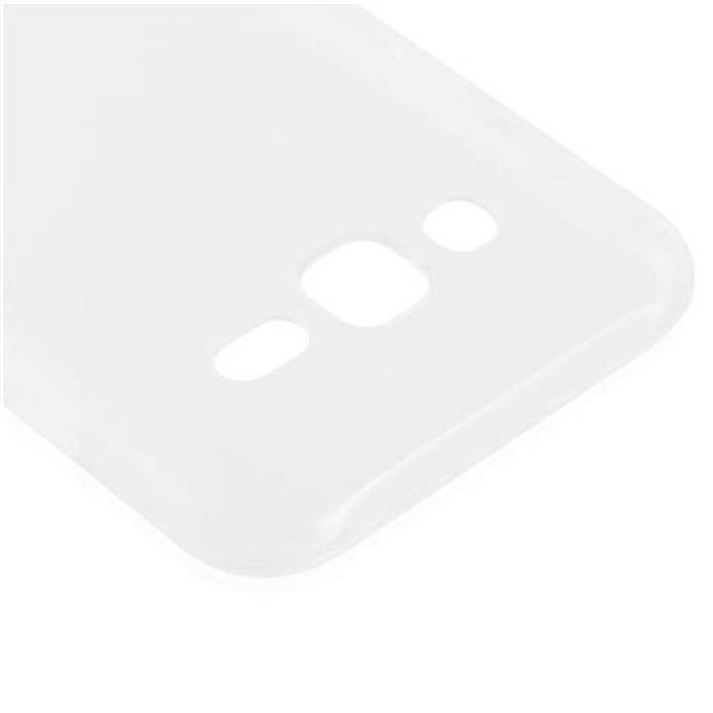 Cadorabo Hülle für Samsung Galaxy J3 2015 Schutz Hülle in Transparent Schutzhülle TPU Silikon Cover Etui Case