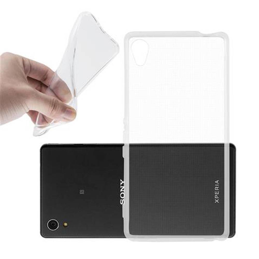 Cadorabo Hülle für Sony Xperia M4 AQUA Schutz Hülle in Transparent Schutzhülle TPU Silikon Cover Etui Case