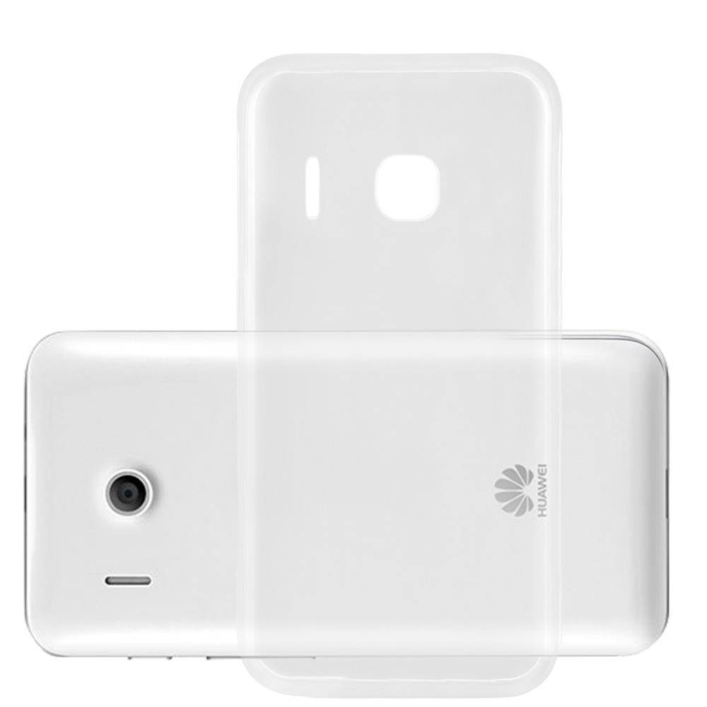 Cadorabo Hülle für Huawei ASCEND Y320 Schutz Hülle in Transparent Schutzhülle TPU Silikon Cover Etui Case