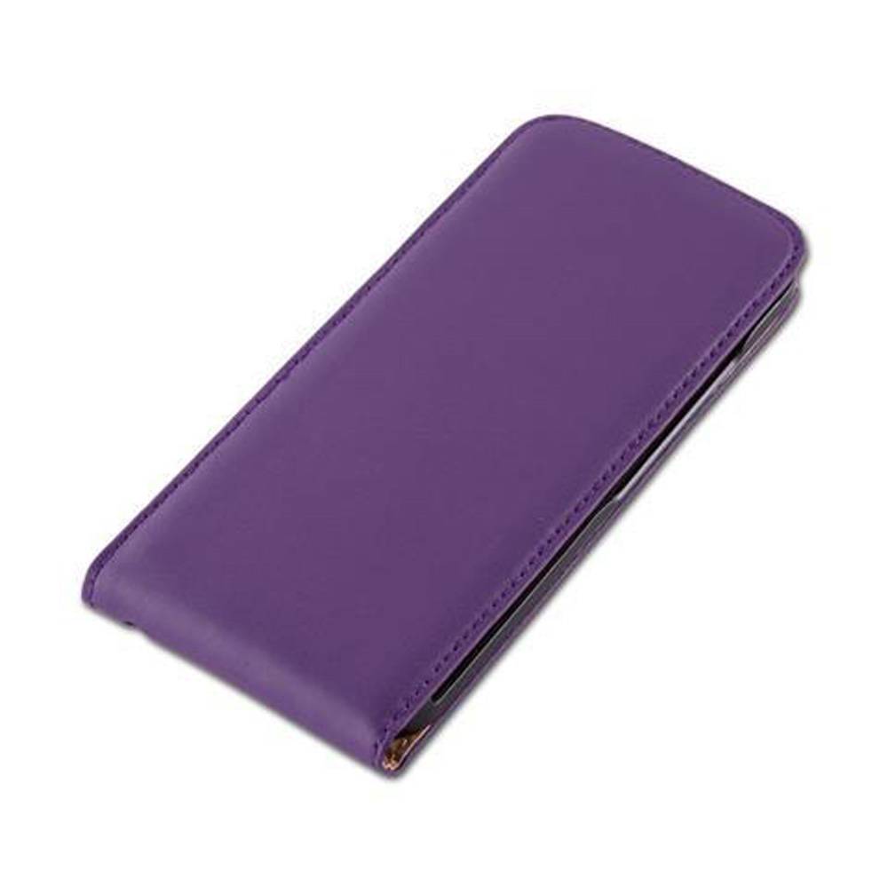 Cadorabo Hülle für Apple iPhone 6 PLUS / 6S PLUS Schutzhülle in Lila Flip Handyhülle Case Cover Etui Kunstleder