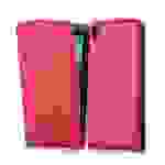 Cadorabo Hülle für HTC Desire 816 Schutzhülle in Rot Flip Handyhülle Case Cover Etui Kunstleder