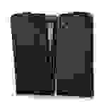 Cadorabo Hülle für HTC Desire 816 Schutzhülle in Schwarz Flip Handyhülle Case Cover Etui Kunstleder