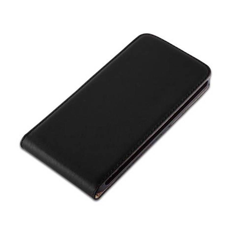 Cadorabo Hülle für HTC Desire 816 Schutzhülle in Schwarz Flip Handyhülle Case Cover Etui Kunstleder