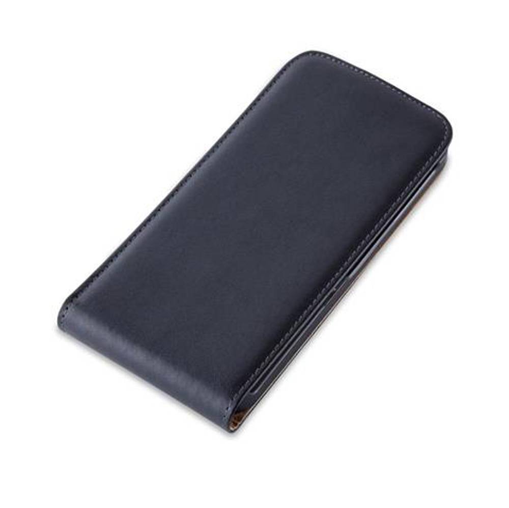 Cadorabo Hülle für HTC ONE M9 Schutzhülle in Schwarz Flip Handyhülle Case Cover Etui Kunstleder