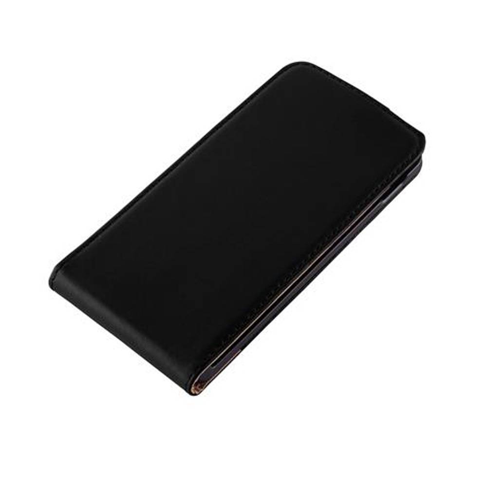 Cadorabo Hülle für LG Google NEXUS 5 Schutzhülle in Schwarz Flip Handyhülle Case Cover Etui Kunstleder
