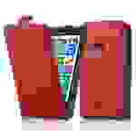 Cadorabo Hülle für Nokia Lumia 625 Schutzhülle in Rot Flip Handyhülle Case Cover Etui Kunstleder