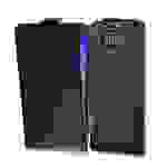 Cadorabo Hülle für Samsung Galaxy ALPHA Schutzhülle in Schwarz Flip Handyhülle Case Cover Etui Kunstleder
