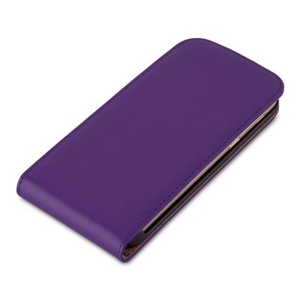 Cadorabo Hülle für Samsung Galaxy A3 2017 Schutzhülle in Lila Flip Handyhülle Case Cover Etui Kunstleder