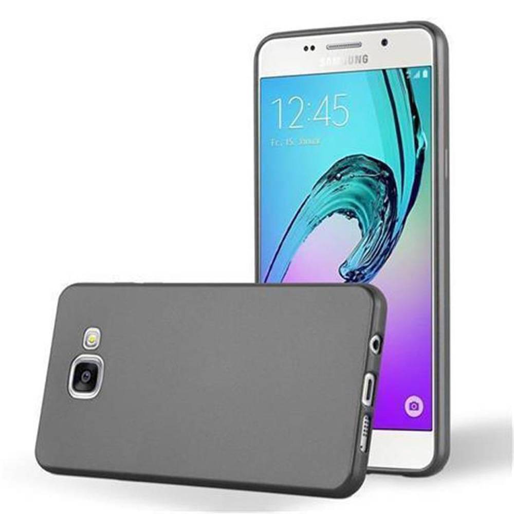 Cadorabo Schutzhülle für Samsung Galaxy A3 2016 Hülle in Grau Handyhülle TPU Silikon Etui Cover Case