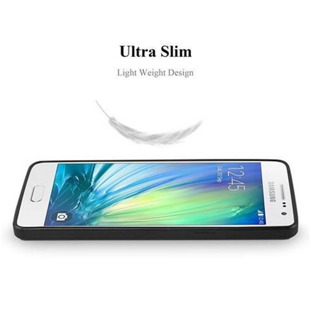 Cadorabo Schutzhülle für Samsung Galaxy A5 2015 Hülle in Schwarz Handyhülle TPU Silikon Etui Cover Case
