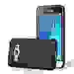 Cadorabo Schutzhülle für Samsung Galaxy J1 2016 Hülle in Schwarz Handyhülle TPU Silikon Etui Cover Case