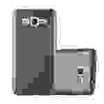 Cadorabo Schutzhülle für Samsung Galaxy GRAND PRIME Hülle in Grau Handyhülle TPU Silikon Etui Cover Case