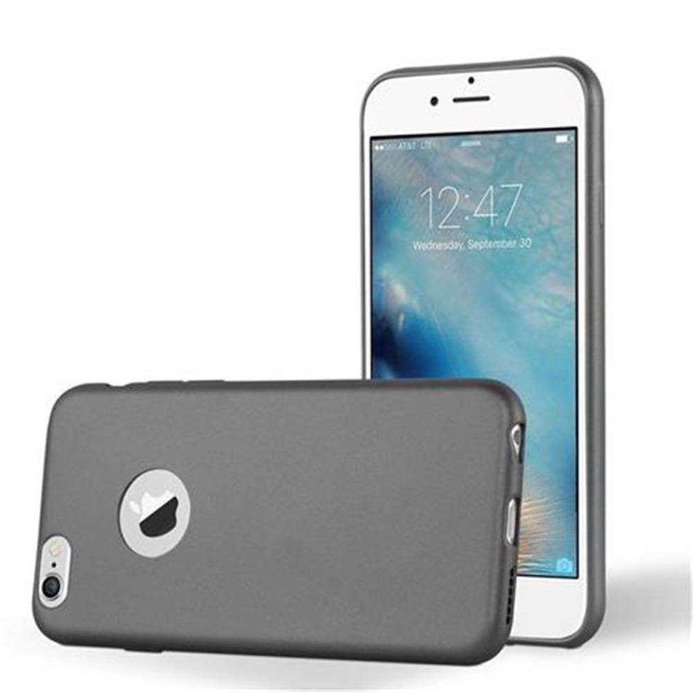 Cadorabo Schutzhülle für Apple iPhone 6 PLUS / 6S PLUS Hülle in Grau Handyhülle TPU Silikon Etui Cover Case
