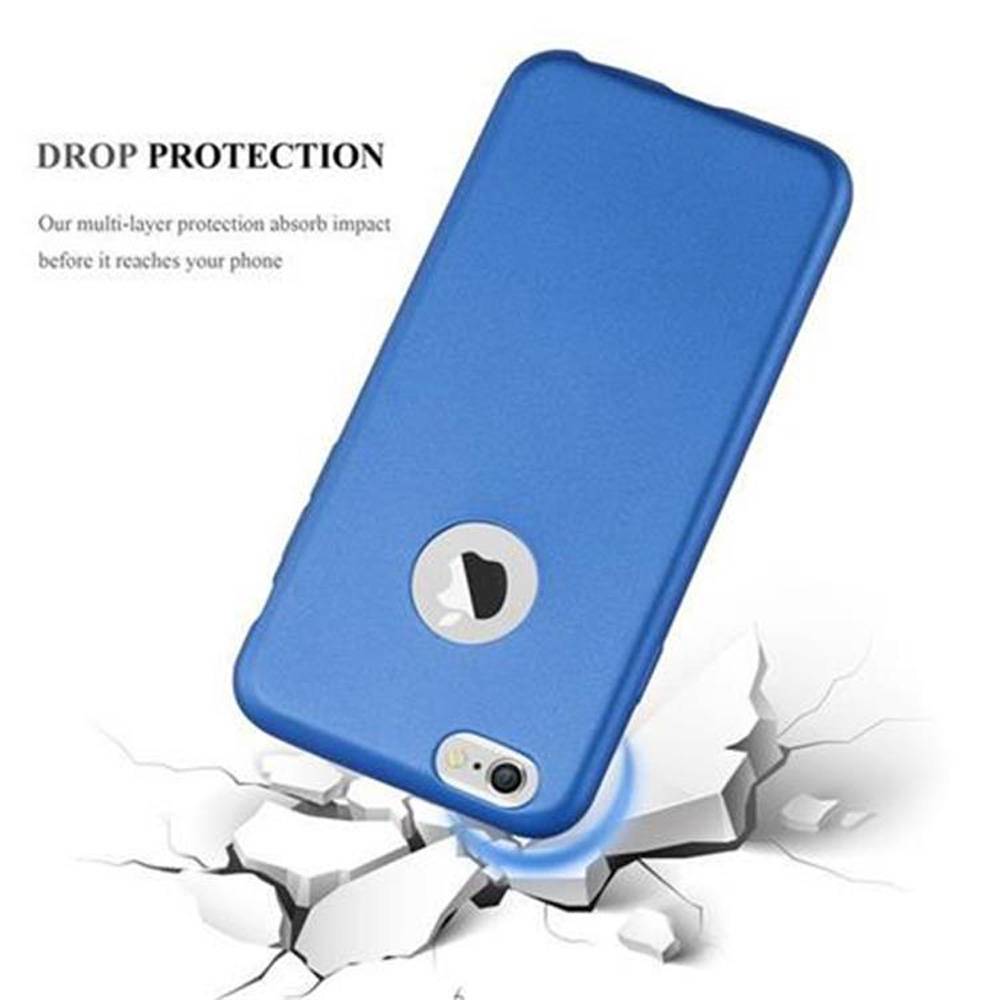 Cadorabo Schutzhülle für Apple iPhone 6 PLUS / 6S PLUS Hülle in Blau Handyhülle TPU Silikon Etui Cover Case