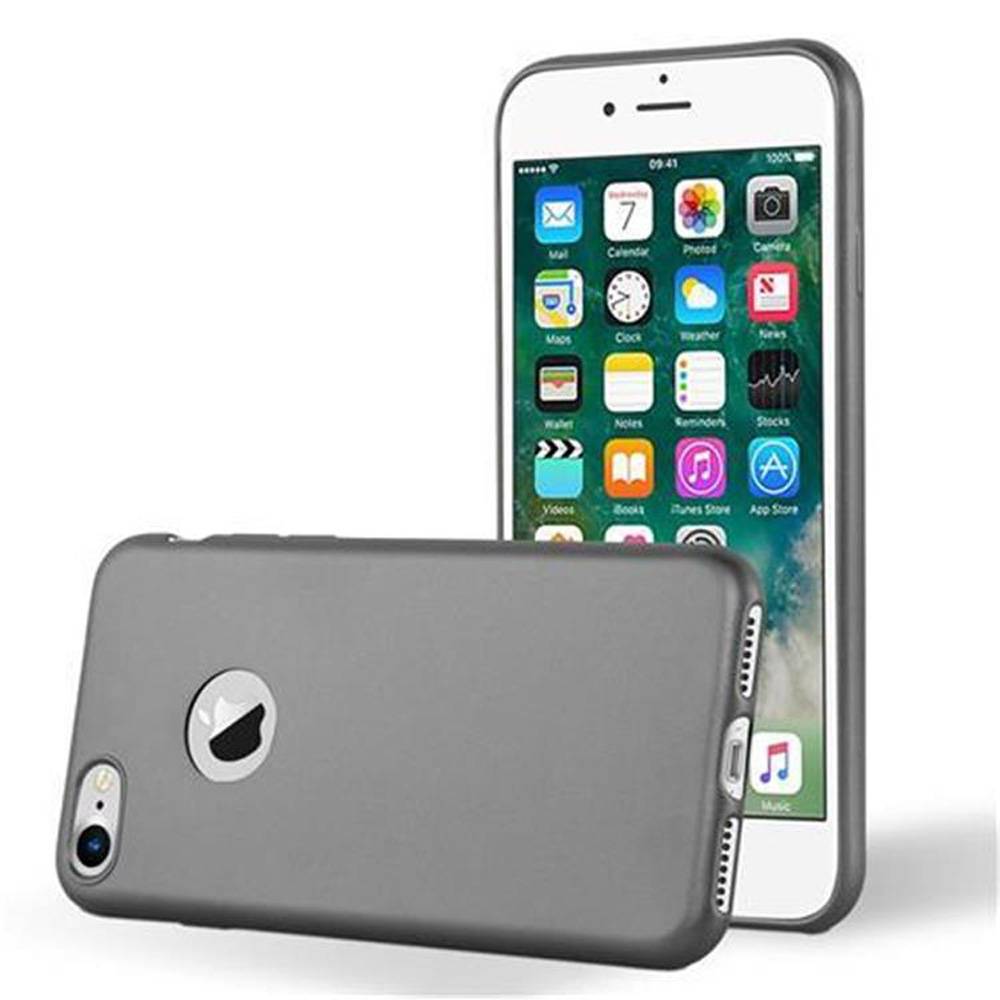 Cadorabo Schutzhülle für Apple iPhone 7 / 7S / 8 / SE 2020 Hülle in Grau Handyhülle TPU Silikon Etui Cover Case