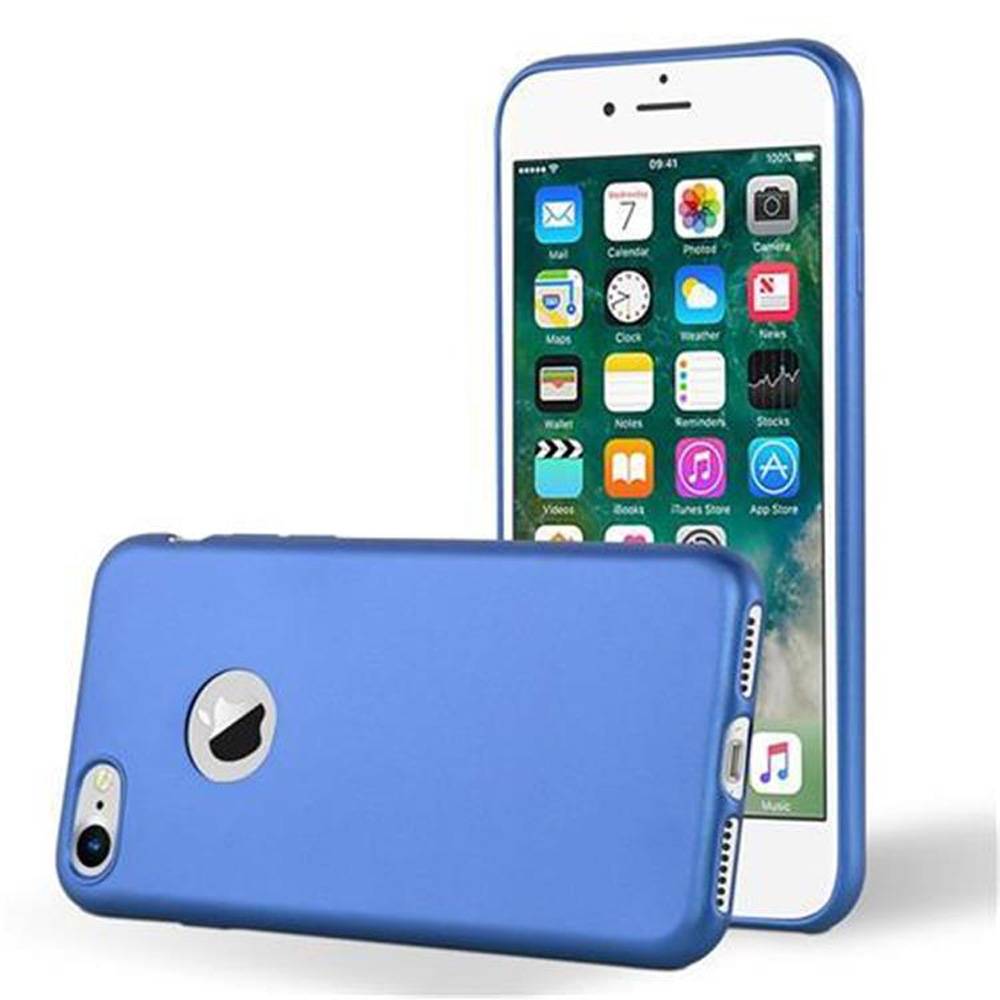 Cadorabo Schutzhülle für Apple iPhone 7 / 7S / 8 / SE 2020 Hülle in Blau Handyhülle TPU Silikon Etui Cover Case