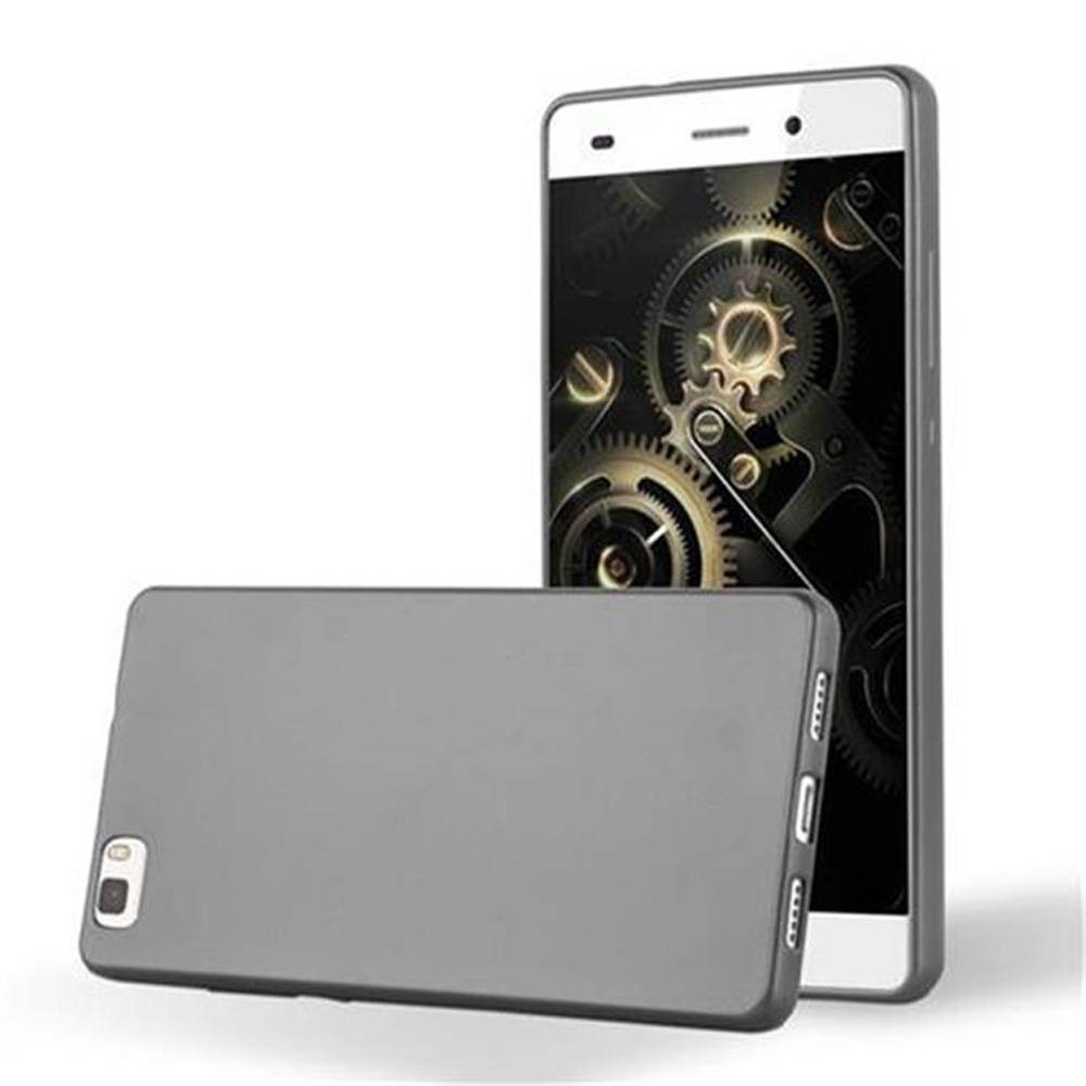 Cadorabo Schutzhülle für Huawei P8 LITE 2015 Hülle in Grau Handyhülle TPU Silikon Etui Cover Case