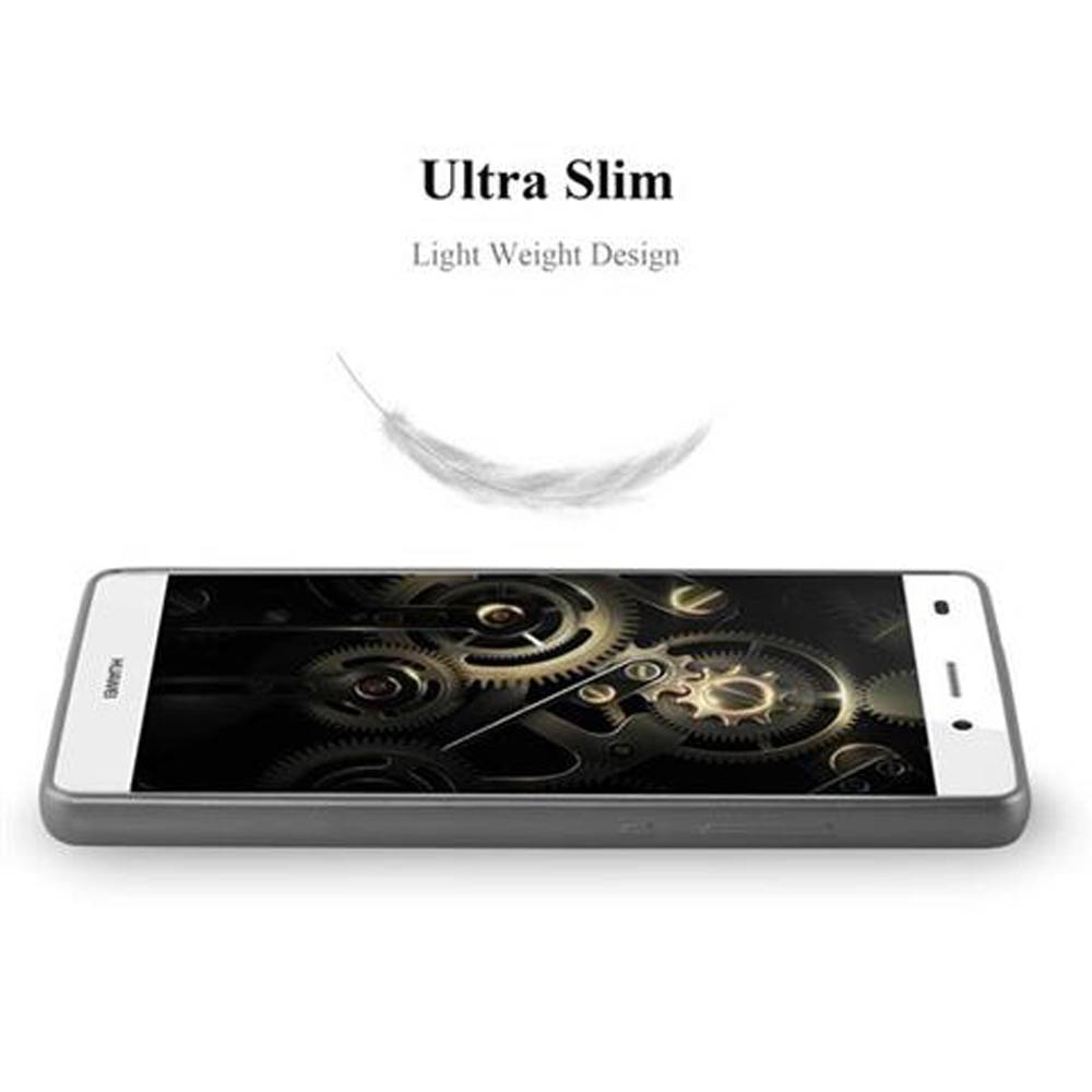 Cadorabo Schutzhülle für Huawei P8 LITE 2015 Hülle in Grau Handyhülle TPU Silikon Etui Cover Case