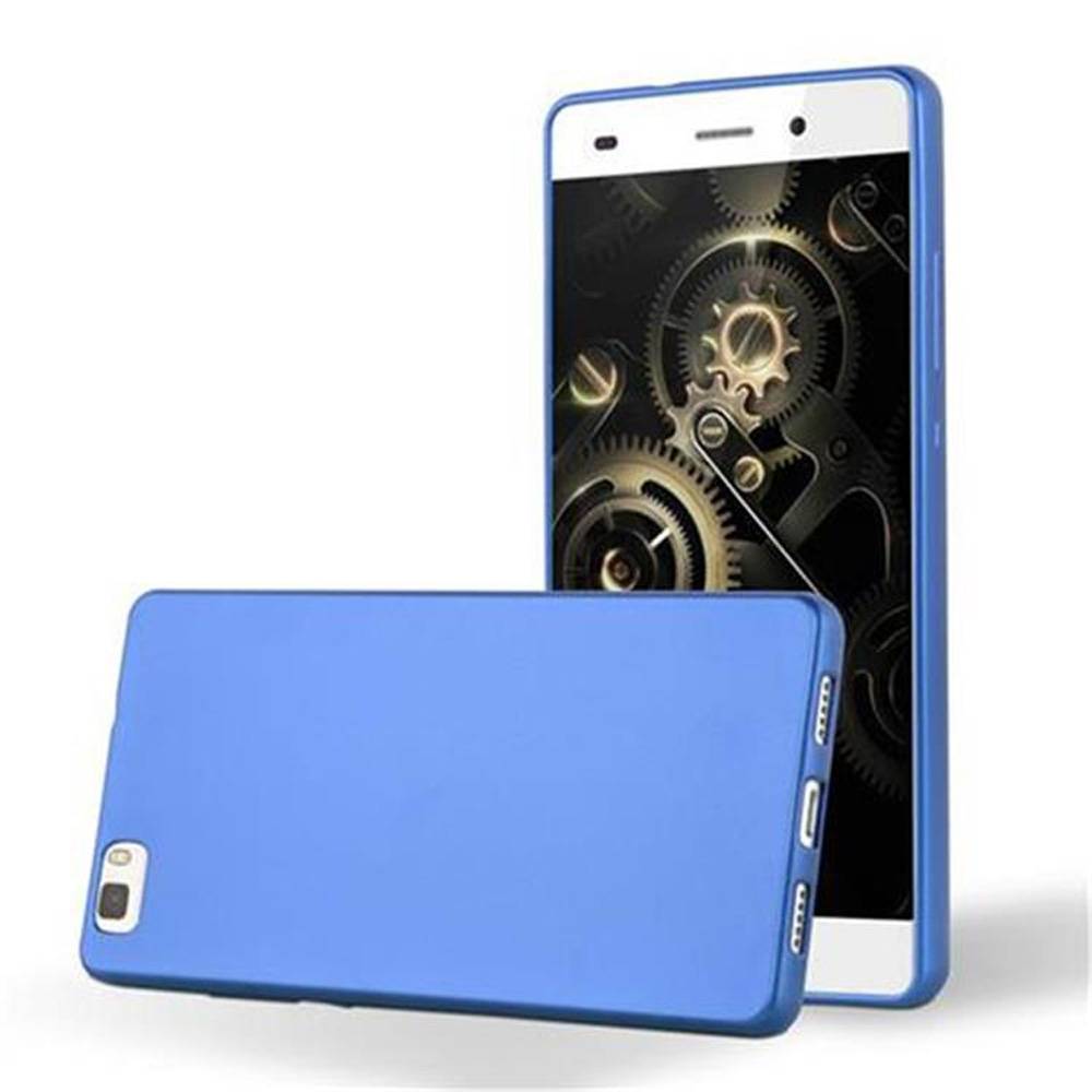 Cadorabo Schutzhülle für Huawei P8 LITE 2015 Hülle in Blau Handyhülle TPU Silikon Etui Cover Case