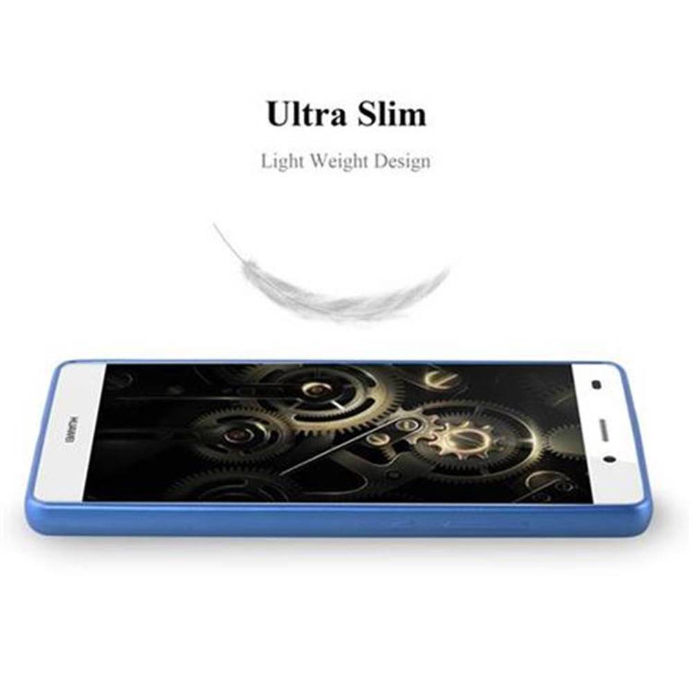 Cadorabo Schutzhülle für Huawei P8 LITE 2015 Hülle in Blau Handyhülle TPU Silikon Etui Cover Case