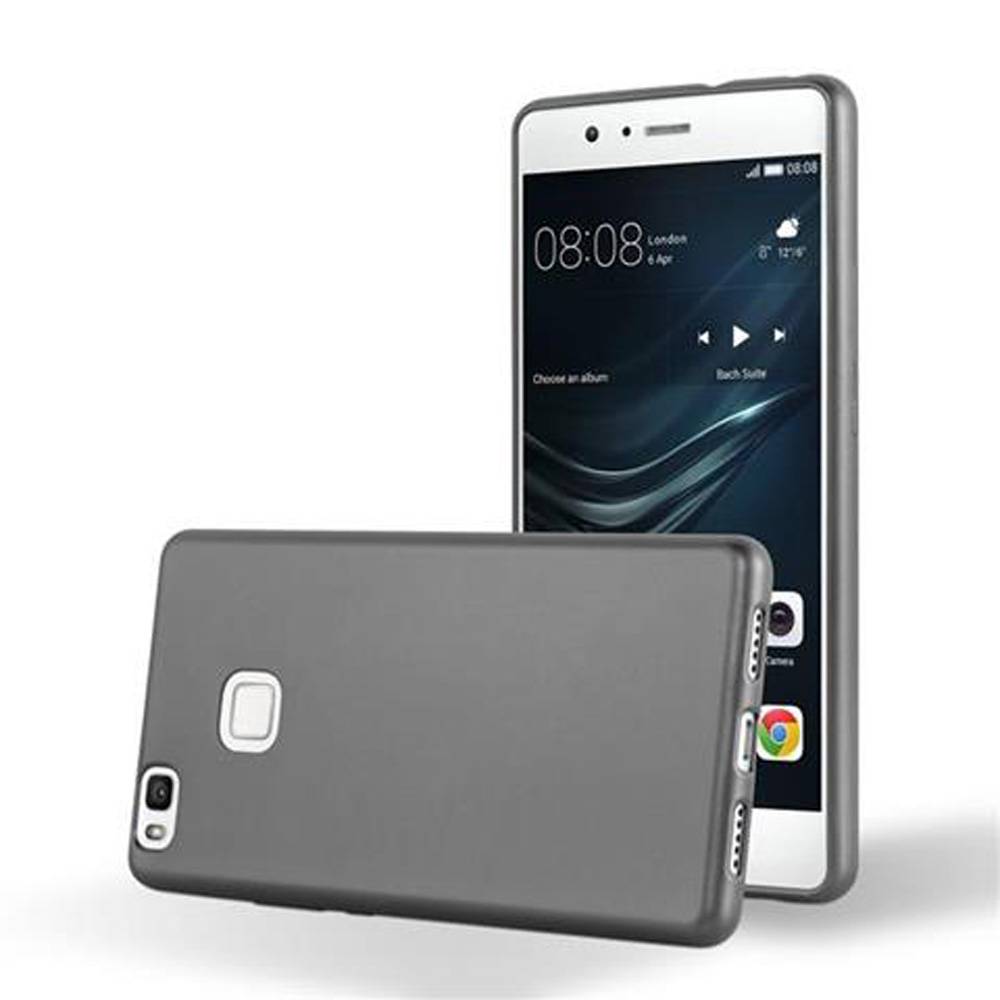 Cadorabo Schutzhülle für Huawei P9 LITE 2016 / G9 LITE Hülle in Grau Handyhülle TPU Silikon Etui Cover Case