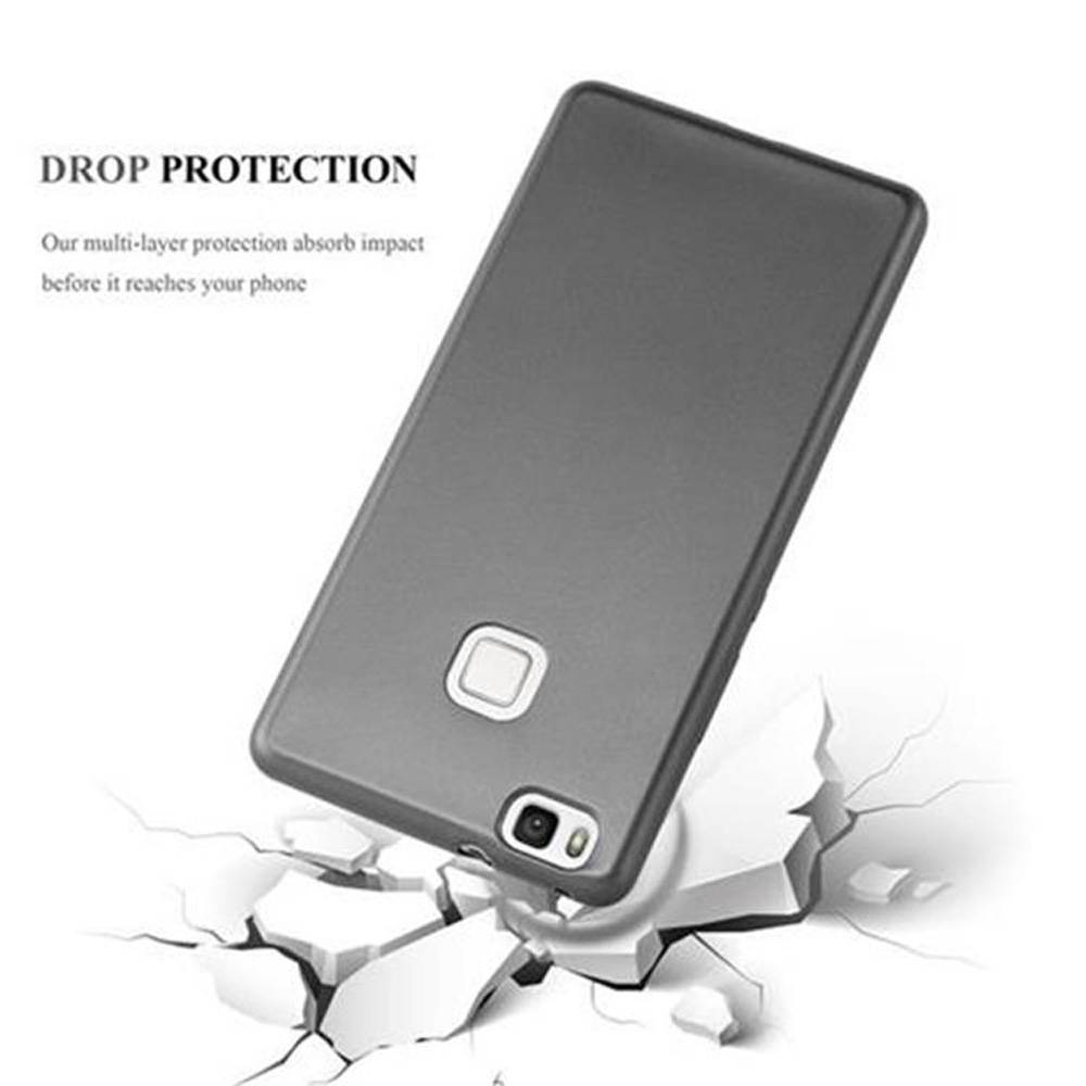 Cadorabo Schutzhülle für Huawei P9 LITE 2016 / G9 LITE Hülle in Grau Handyhülle TPU Silikon Etui Cover Case