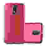 Cadorabo Schutzhülle für Motorola MOTO G4 / G4 PLUS Hülle in Rot Handyhülle TPU Silikon Etui Cover Case