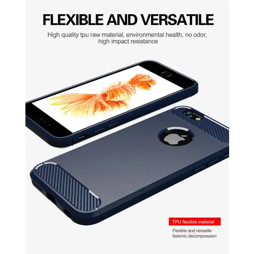 Cadorabo Hülle für Apple iPhone 6 / 6S in Blau Schutzhülle TPU Case Cover Etui Handyhülle Cadorabo Hülle für Apple iPhone 6 / 6S in Blau Schutzhülle TPU Case Cover Etui Handyhülle