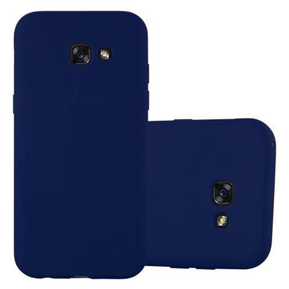 Cadorabo Hülle für Samsung Galaxy A5 2017 Schutzhülle in Blau Handyhülle TPU Silikon Etui Case Cover