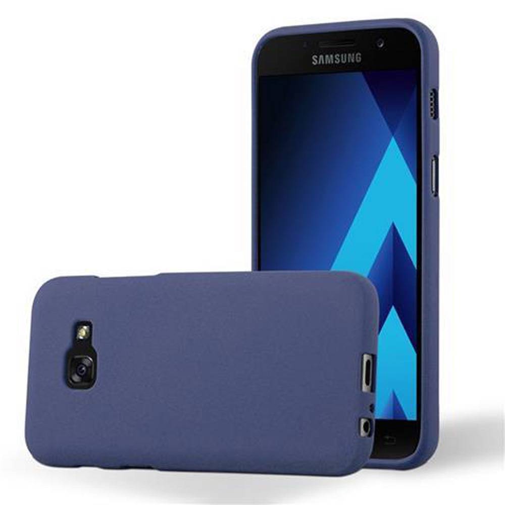 Cadorabo Schutzhülle für Samsung Galaxy A5 2017 Hülle in Blau Handyhülle TPU Etui Cover Case