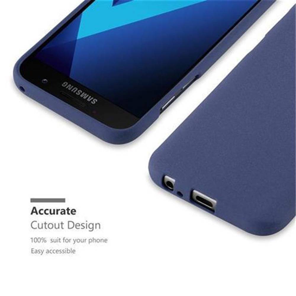 Cadorabo Schutzhülle für Samsung Galaxy A5 2017 Hülle in Blau Handyhülle TPU Etui Cover Case