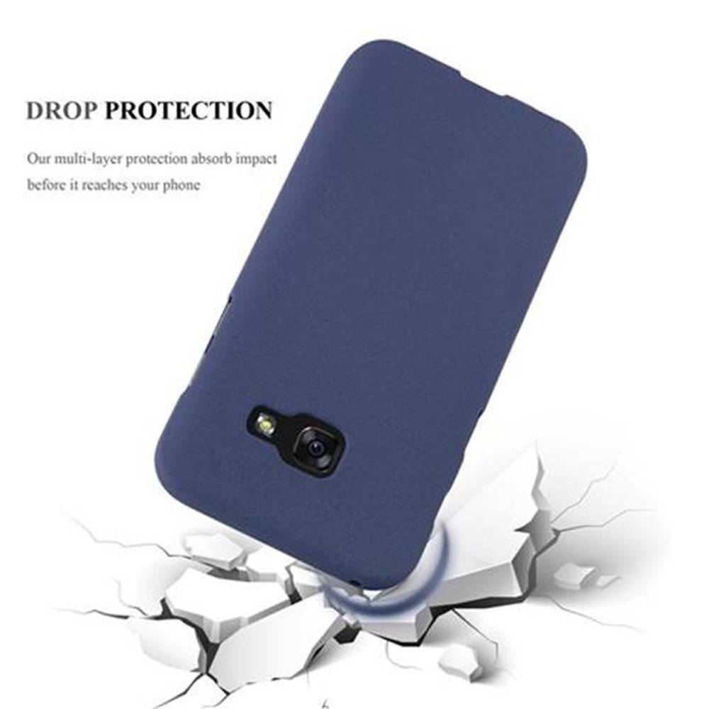 Cadorabo Schutzhülle für Samsung Galaxy A5 2017 Hülle in Blau Handyhülle TPU Etui Cover Case