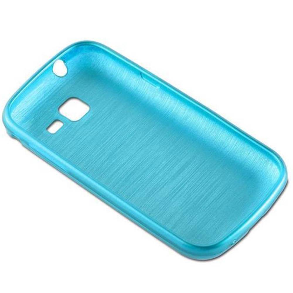 Cadorabo Hülle für Samsung Galaxy TREND Schutz Hülle in Türkis Schutzhülle TPU Silikon Etui Case Cover