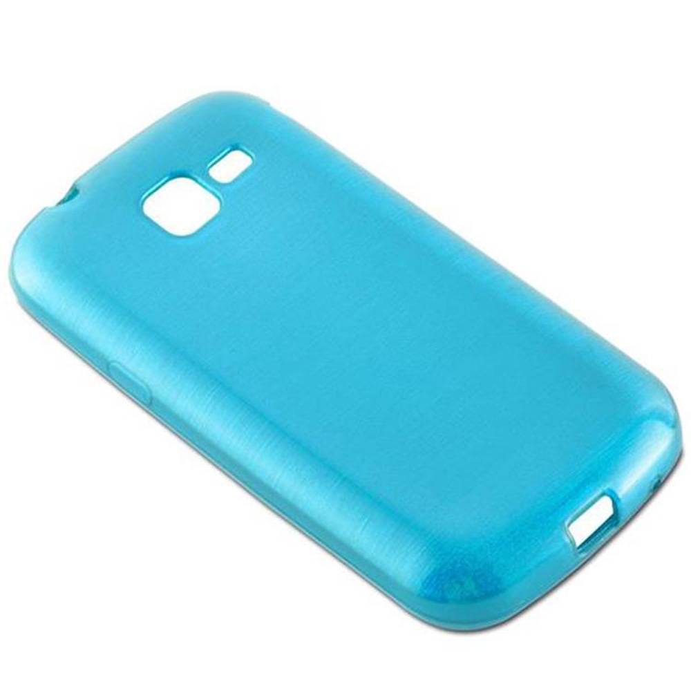 Cadorabo Hülle für Samsung Galaxy TREND Schutz Hülle in Türkis Schutzhülle TPU Silikon Etui Case Cover
