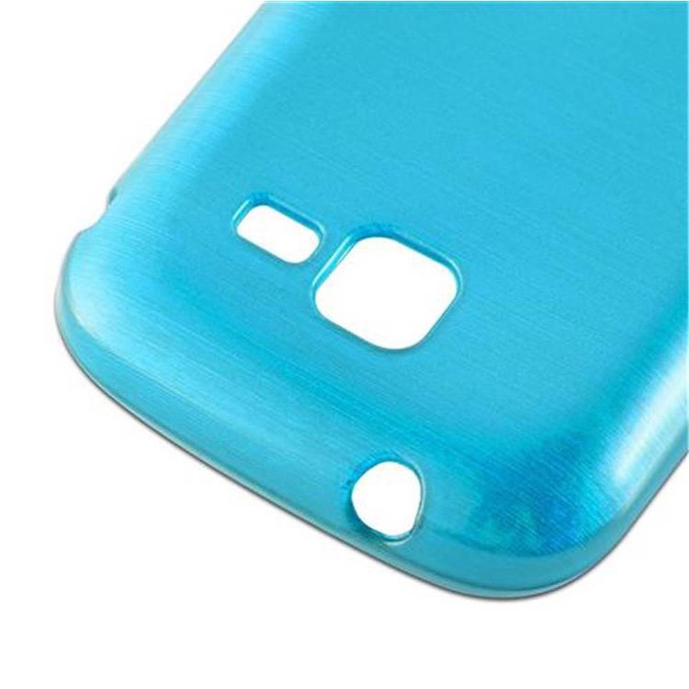 Cadorabo Hülle für Samsung Galaxy TREND Schutz Hülle in Türkis Schutzhülle TPU Silikon Etui Case Cover