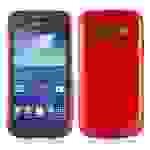 Cadorabo Hülle für Samsung Galaxy ACE 3 Schutz Hülle in Rot Schutzhülle TPU Silikon Etui Case Cover